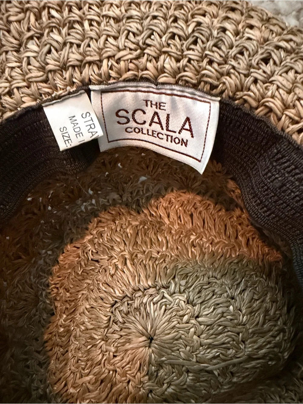 Scala Natural Straw Beaded Hat